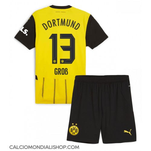 Maglie da calcio Borussia Dortmund Pascal Gross #13 Prima Maglia Bambino 2024-25 Manica Corta (+ Pantaloni corti)